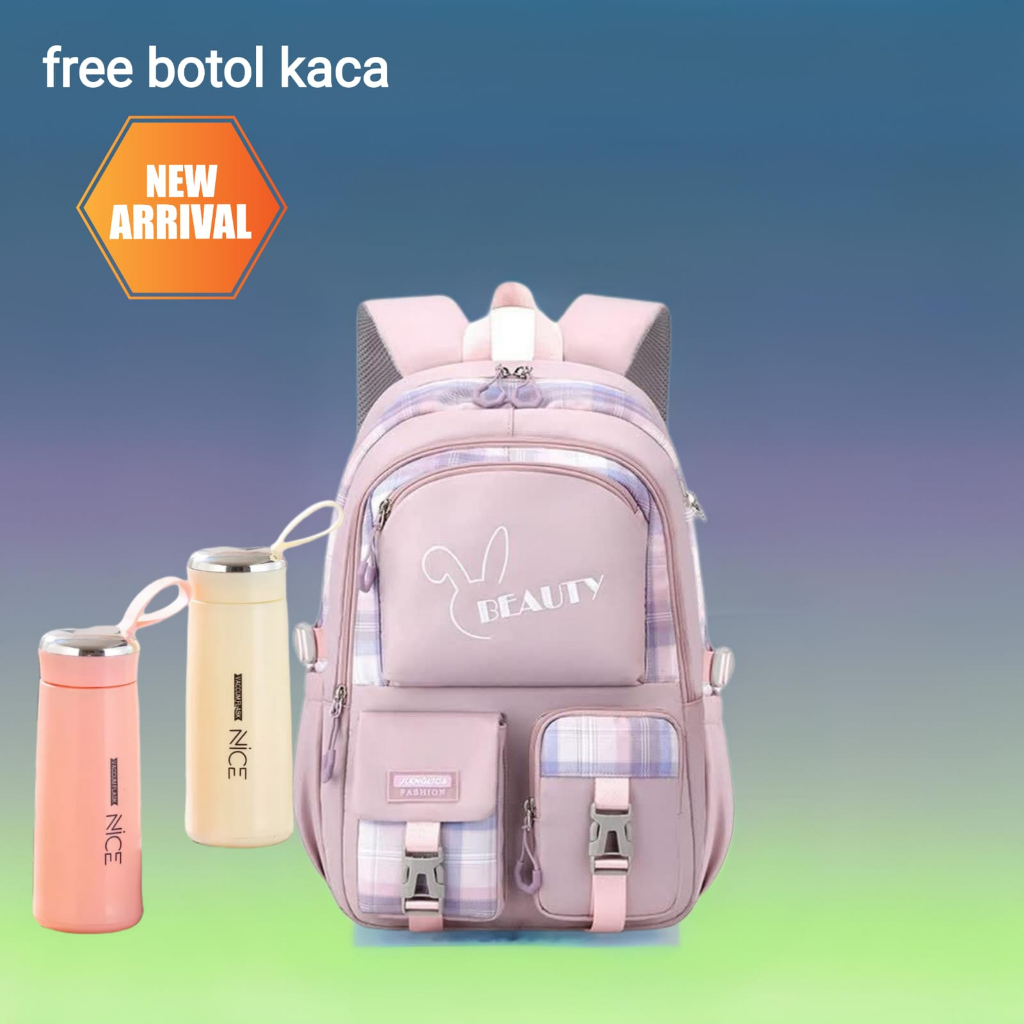 Tas Sekolah anak Tas Ransel Casual cewek 3 in 1 Luminous Backpak Tas Sekolah TR804