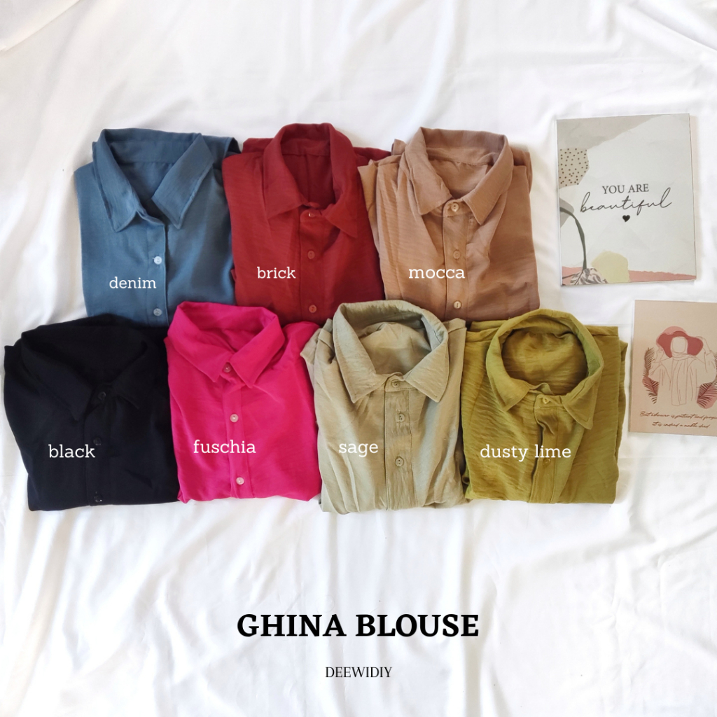 BLOUSE CRINCKLE TERBARU / BAJU BUSUI WANITA / GHINA BLOUSE DEEWIDIY