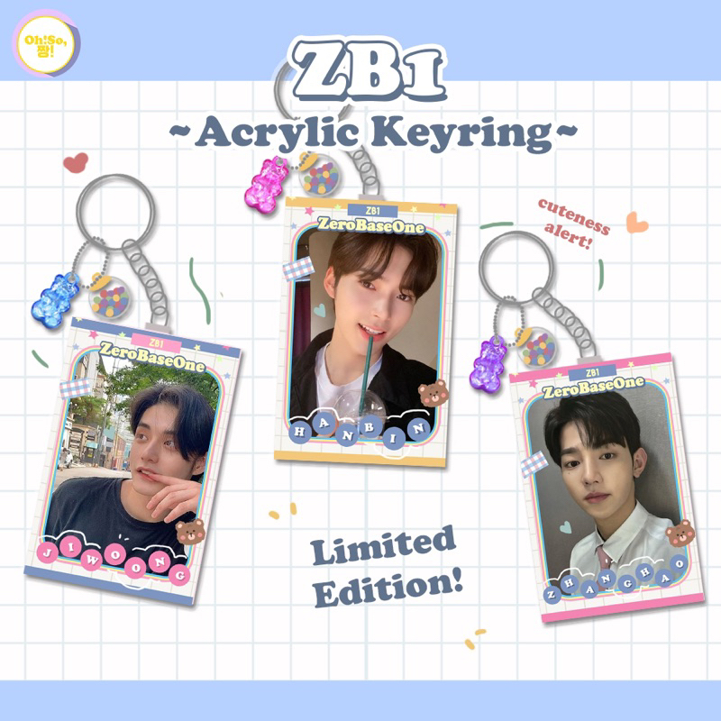 ZB1 CUTE KEYRING VOL.2 ZERO BASE ONE BOYS PLANET GANTUNGAN KUNCI GANCI KEYCHAIN