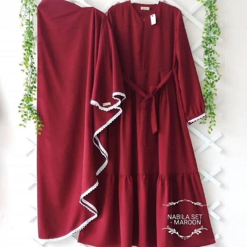 GAMIS NABILA SET SYARI