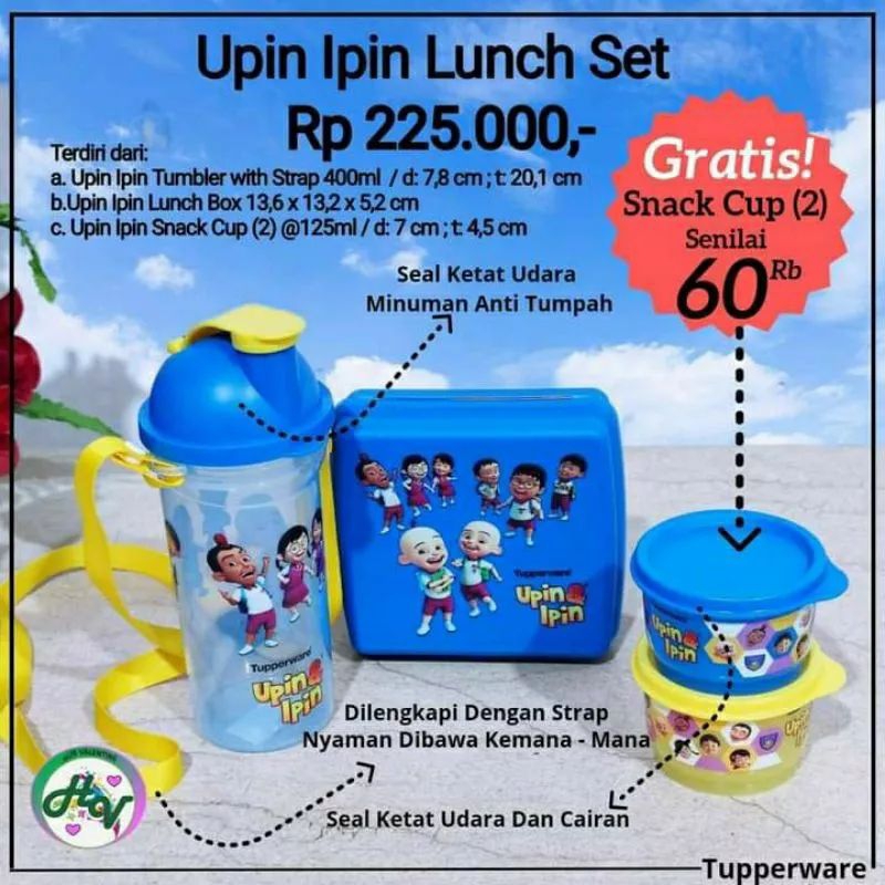 kotak makan botol MPASI set Tupperware set / kado bayi Tupperware