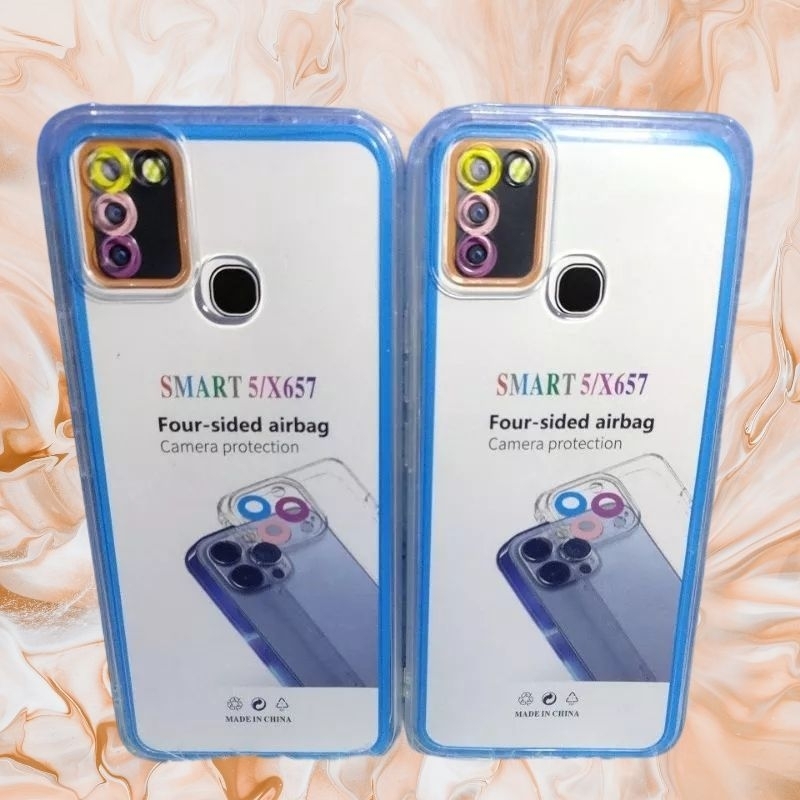 Softcase case slikon kondom bening terbaru type Hp infinix smart 5/smart 6 CLEAR BAG SPACE TPU pelindung camera kamera