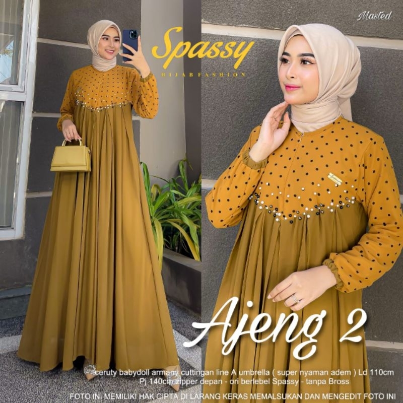 GAMIS // AJENG SERIES  MAXY ORI BY SPASSY {RESTOCK}