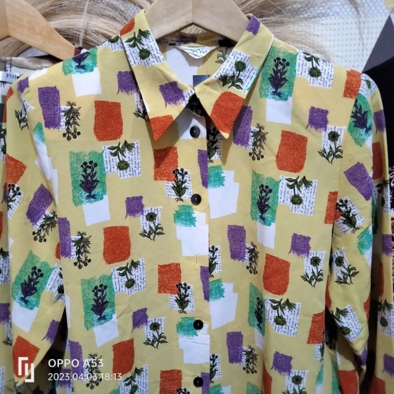 Kemeja Blouse vintage korea