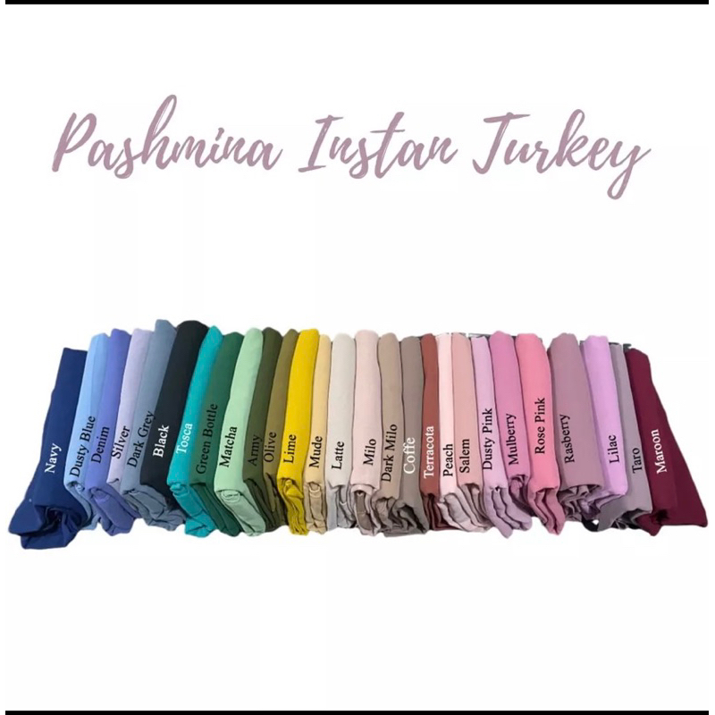 PASHMINA INNER TURKY/PASHMINA INSTAN PLUS KONDE TURKY/PASHMINA 2in1 CIPUT KONDE