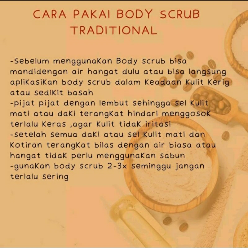 BODY SCRUB ALA SALON | LULUR BADAN BY ACL | 100 ML