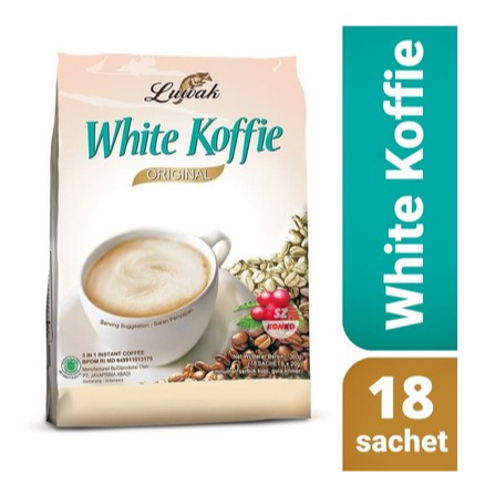 

Kopi Luwak White Koffie Original isi 18 Sachet x 20 Gram