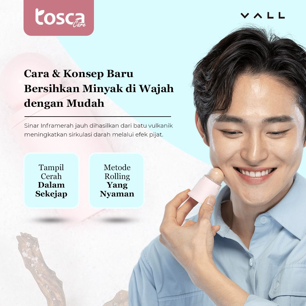 TOSCA VALL OIL ABSORBING FACE ROLLER / ROLL PENYERAP MINYAK WAJAH / OIL REMOVER