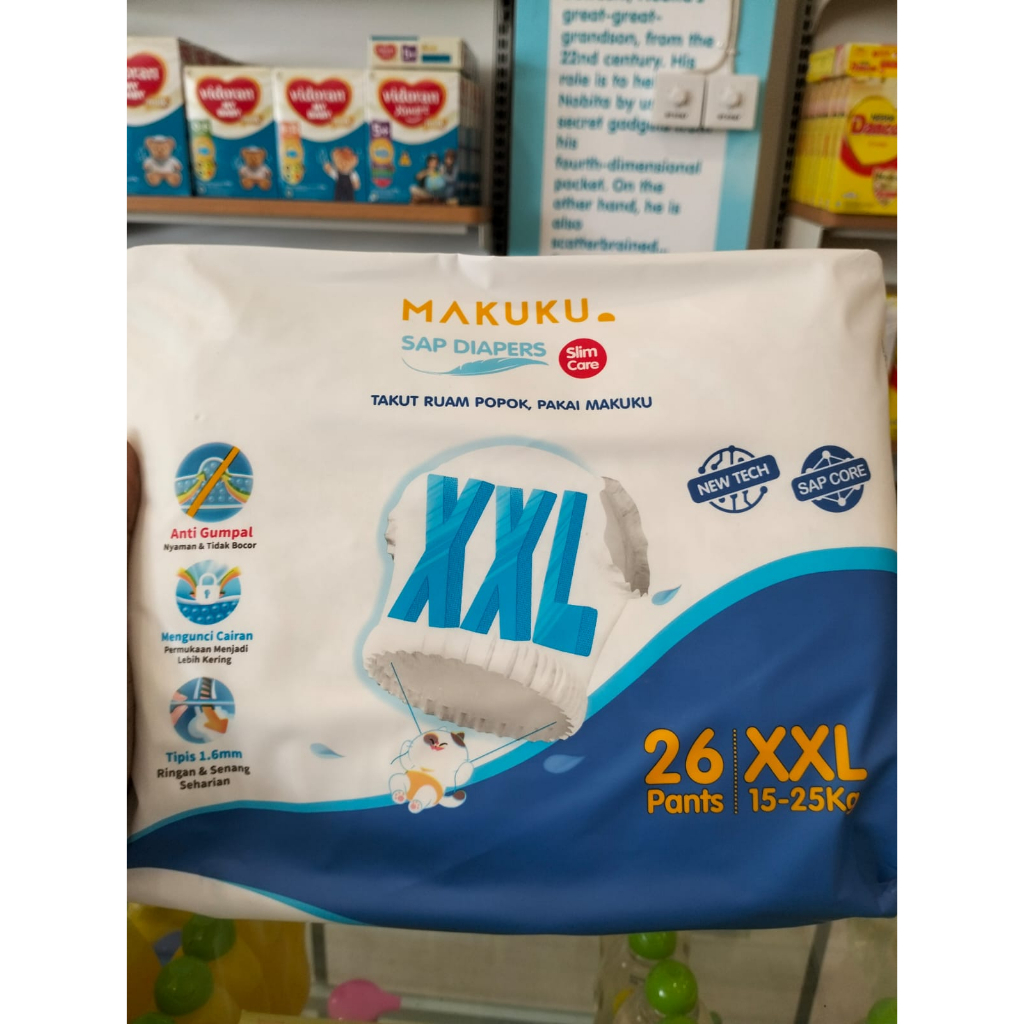 Makuku SAP Diapers SLIM CARE Pant | Popok Bayi Celana MAKUKU