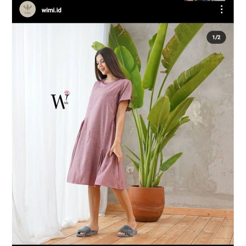 PRELOVED//Comfy Daster - Maroon XL by Wimi.id