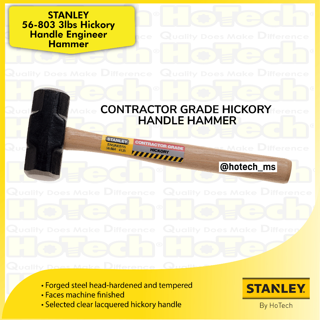 STANLEY® 56-803 Hickory Handle Enginer Hammer | Palu Tools