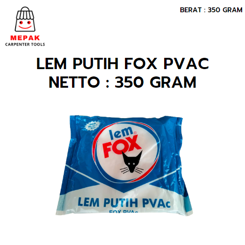 

Lem Fox Putih PVAC Plastik 350 gram