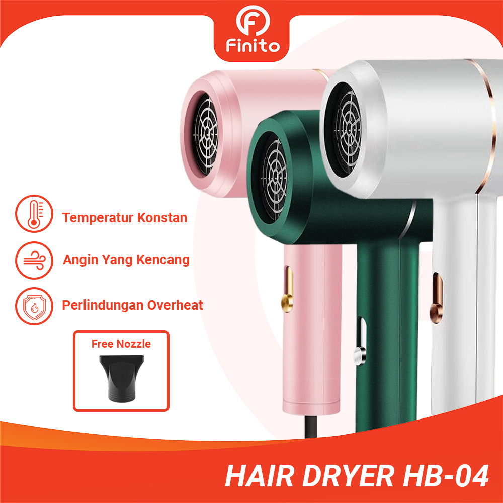 Hairdryer Pengering Rambut Dengan 3 Tingkat Angin Hair Dryer Design Modern GM-HB04-2200