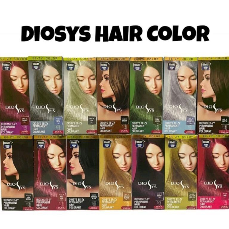 Diosys EE-ZY Color | Hair Color Diosys 45ml/Pewarna Rambut Diosys 45ml