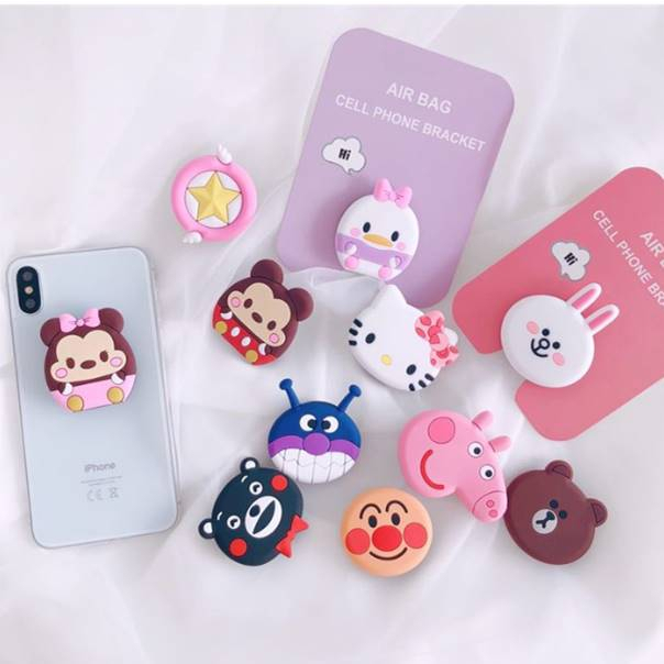 [CHECKOUT RP 1000] DOMMO - D6007 POP SOCKET KARAKTER / Pop Socket HP 3D Karakter Cartoon / Pop Aksesoris HP / Pop Socket Berkarakter/ Pop Socket Lucu / Pop Socket Bervariasi/ Pop Socket Import