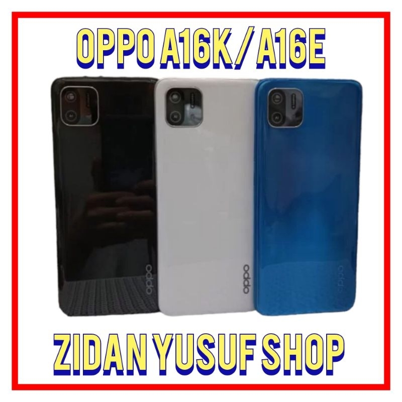 TULANG BEZZEL+BACKDOOR OPPO A16K / A16E KESING CASING HOUSING FULLSET ORIGINAL