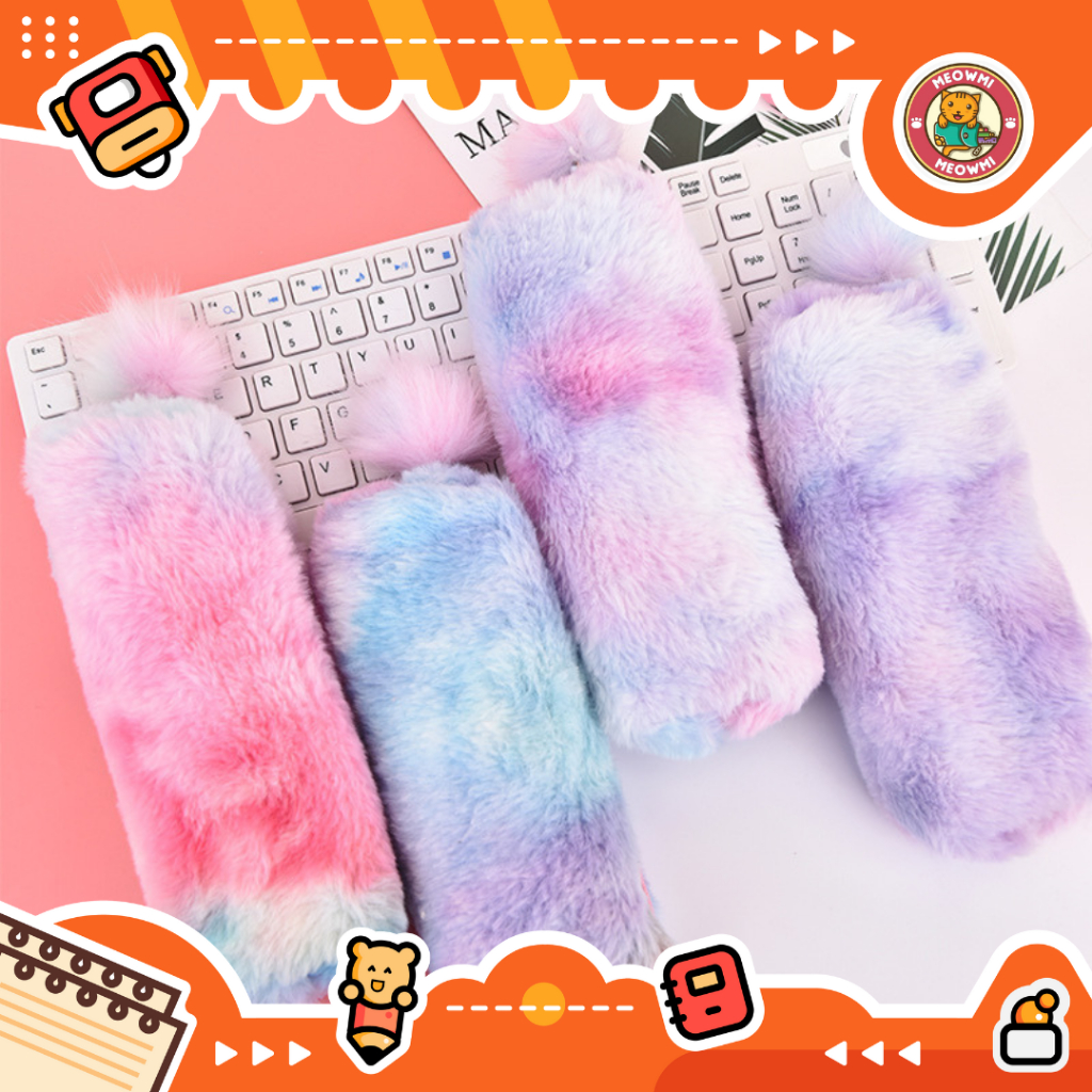 

Tempat Pensil Bulu Plush Cotton Candy Pastel Colour PC0206