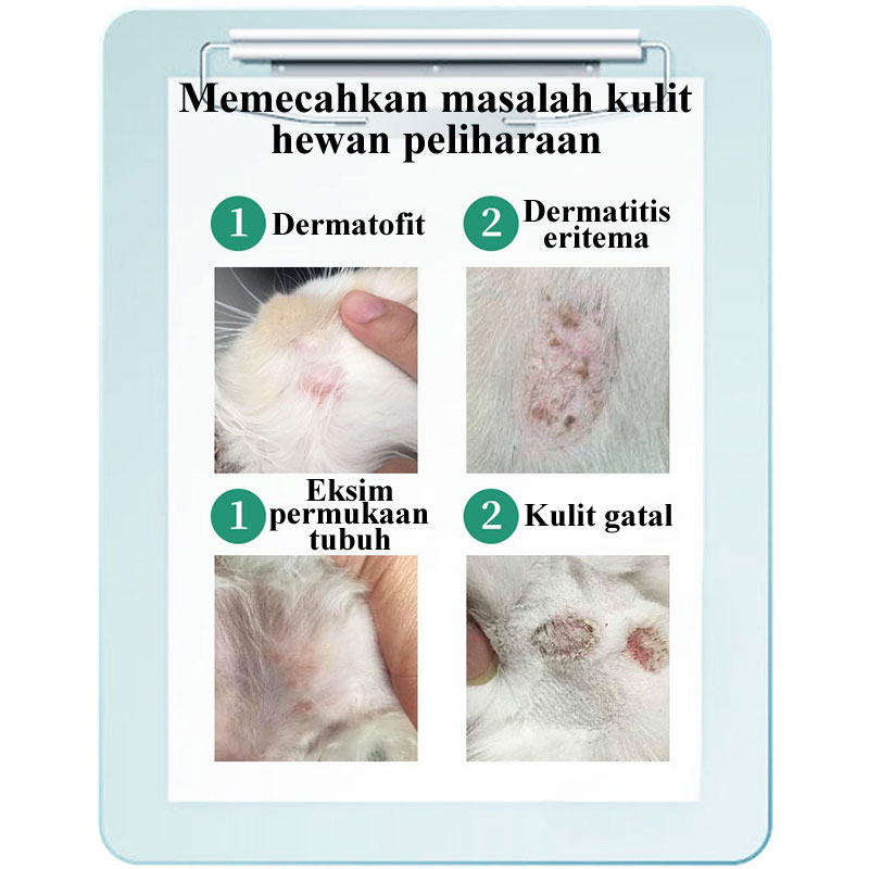 Obat Jamur Kucing Anjing Kelinci Anti Scabies Demodex Impetigo Jamur Kutu Parasit Cacing Hati Gatal Kulit 30ml