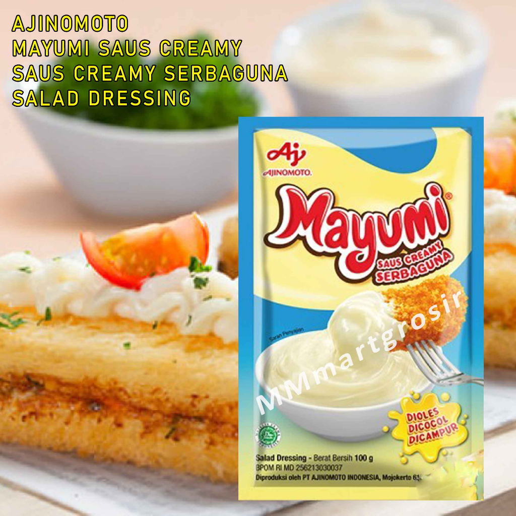 Mayumi Mayonnaise / Mayonaise Ajinomoto / Saus Cream Serbaguna / 100gr