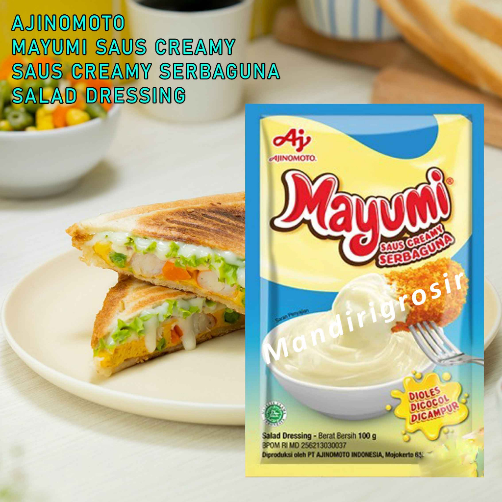 Mayonaise Ajinomoto * Mayumi Mayonnaise * Saus Cream Serbaguna * 100gr