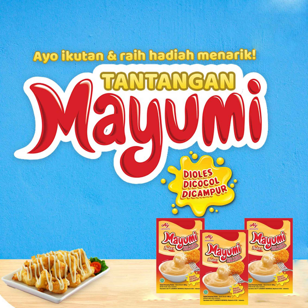 Mayonaise Ajinomoto* Mayumi Pedas Mayonnaise* Saus Cream Serbaguna