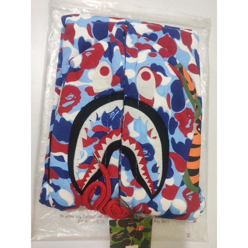 HOODIE JAKET BAPE MULTICOLOR MIRROR PK GOD 1:1 PREMIUM LIKE ORIGINAL 100% IMPORT LIMITED EDITION FUL