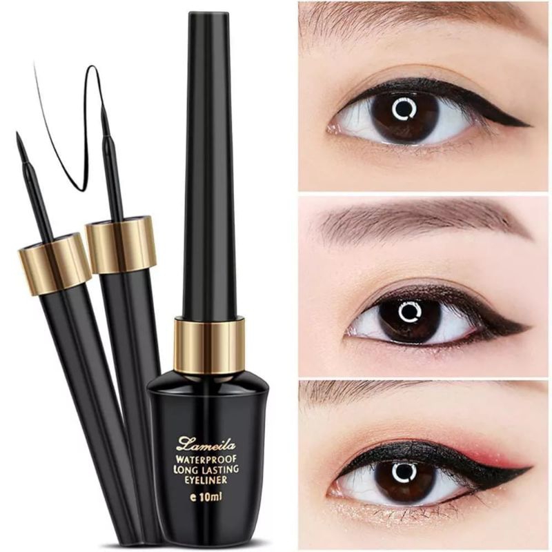 ♥️G.A.SHOP♥️ LAMEILA EYELINER HITAM (BOX HITAM PUTIH)