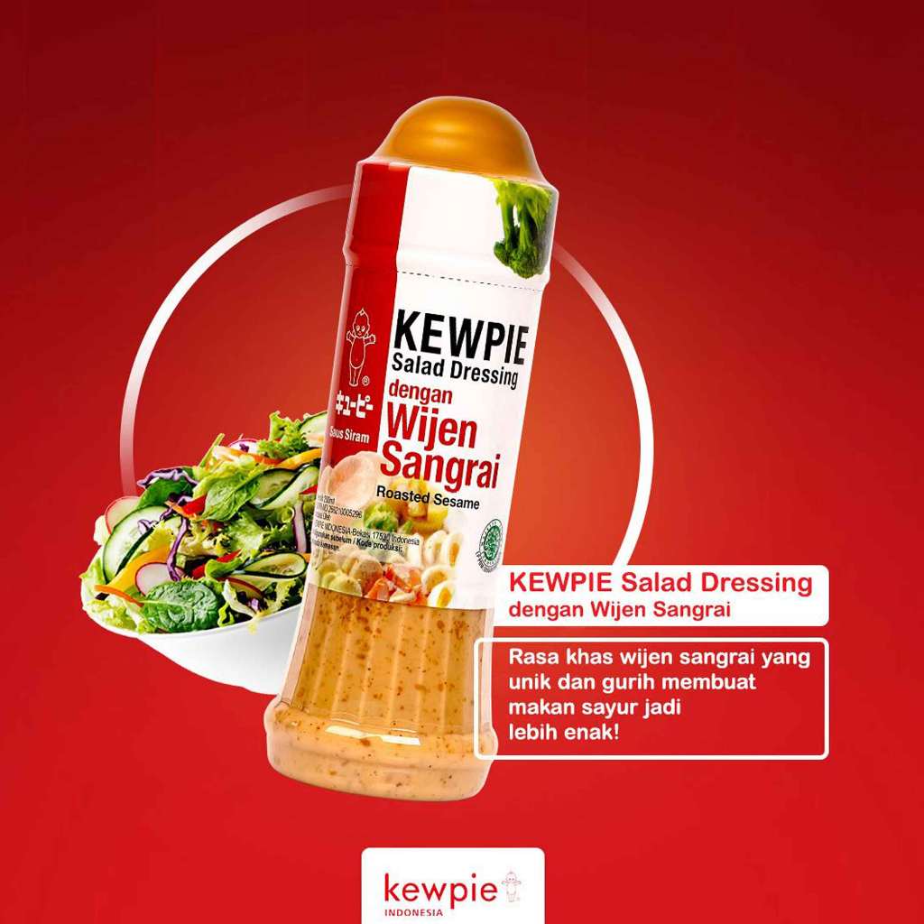 Kewpie Saus Siram / Saus Salad Dressing / Saus Wijen Sangrai / 200ml