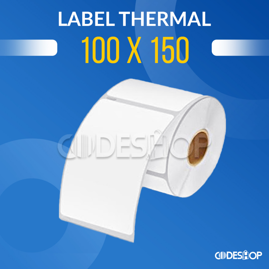 Stiker Label Thermal uk. 100x150mm isi 250 Kertas Label Stiker