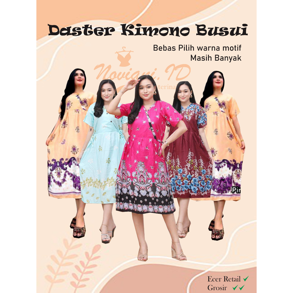 DRESS DASTER KIMONO || DASTER KIMONO || BUSUI FRENDLY || KIMONO MOTIF