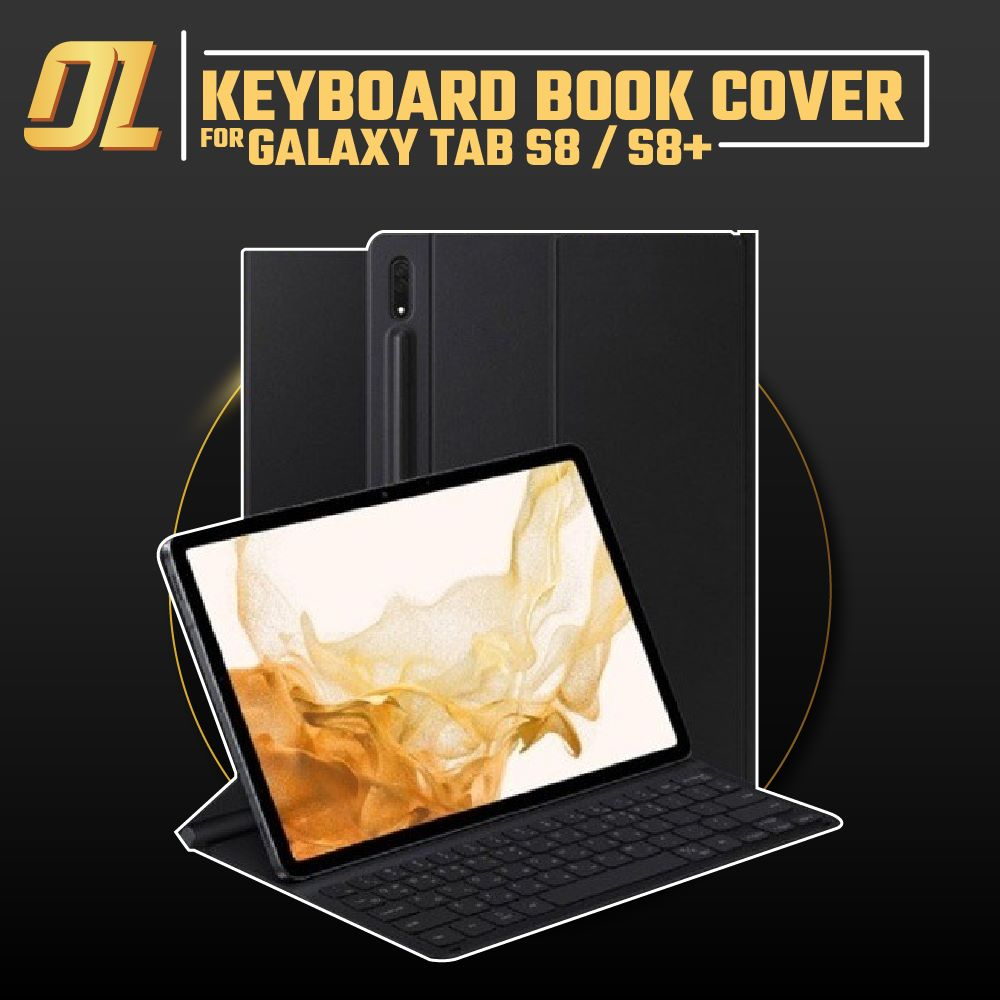 Case Samsung Keyboard Cover Tab S8 S8+ Hard Casing BookCover Original Garansi Resmi