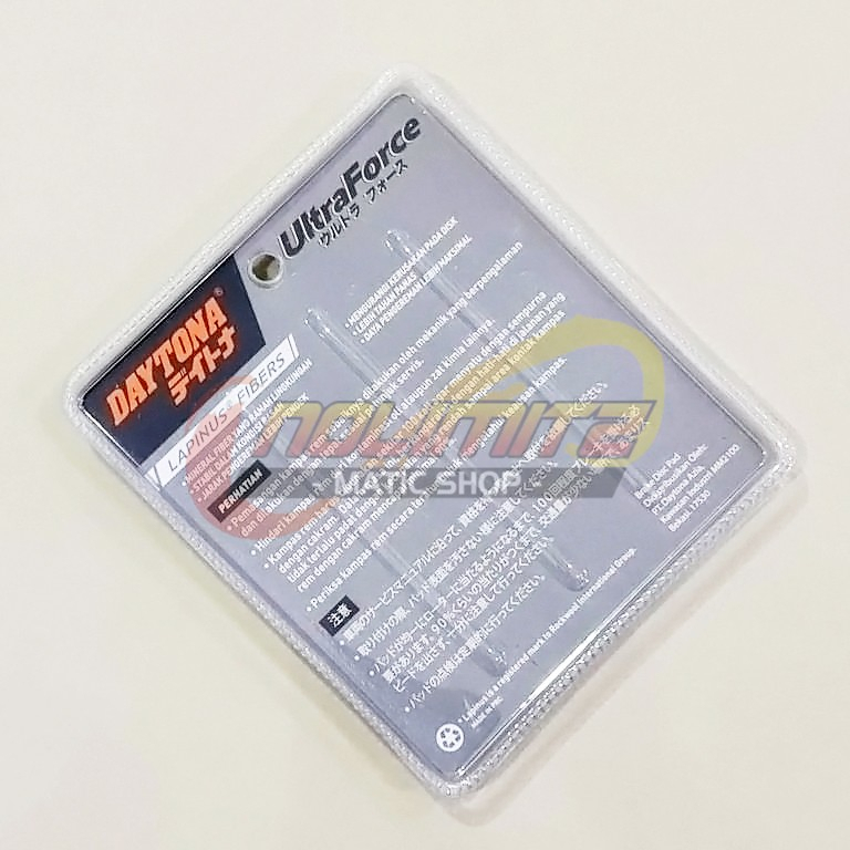 Kampas Rem Daytona Lapinus Fibers Disc Brake Pad Kaliper 4 Piston