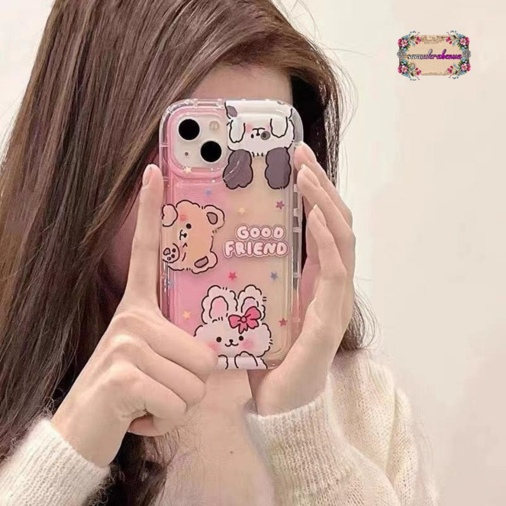 SS825 SOFTCASE SILIKON AIR BAG CUTE CARACTER FOR IPHONE 6 6S 7G 8G 6+ 7+ 8+ X XS XR 11 12 13 14 15 PRO MAX SB5572