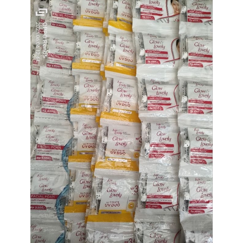 Sabun Fair & lovely sachet /cream fair & lovely sachet