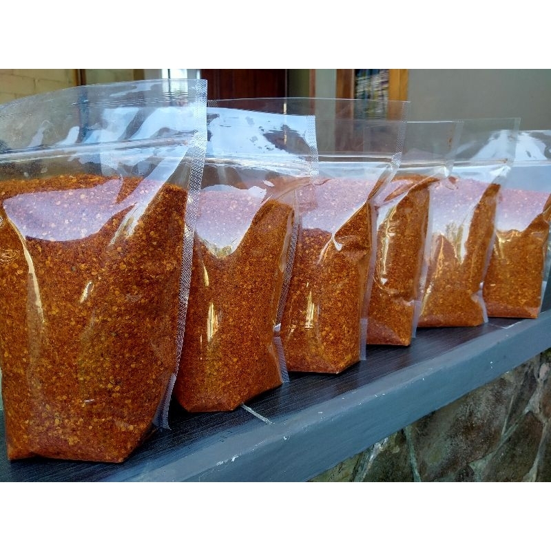 

cabe bubuk / bahan Chilli oil 5kg (ori / daun jeruk)