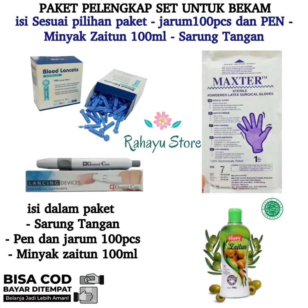 Paket 1 set Perlengkapan bekam 1 set lengkap masuk angin dan bekam