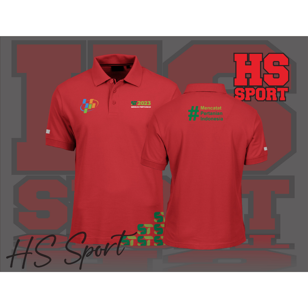 POLO SENSUS PERTANIAN - BAJU KERAH SENSUS PERTANIAN 2023 MODEL SAMPING - BAJU SENSUS PERTANIAN