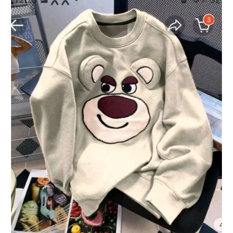 EAR LOTSO SWEATER OVERSIZE WANITA / SWEATER CREWNECK