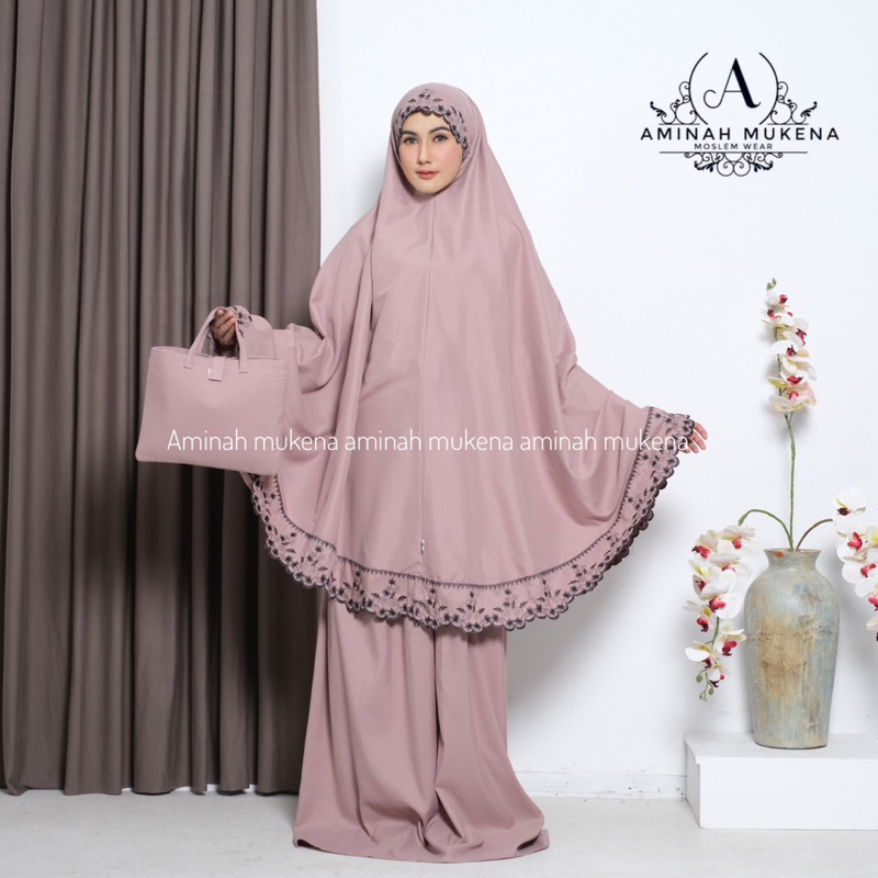 Mukena Dewasa 3in1 Katun Bordir Premium Lesti