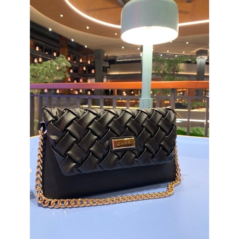 [NEW] Zara Anyam Shoulder Bag Import | SlingBag