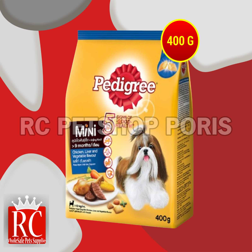 Makanan Anjing PEDIGREE dog food small mini breed chicken beef 400 gr