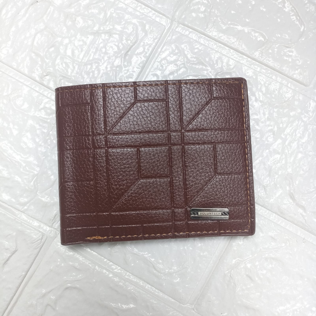 Dompet Lipat Pria Kasual Pria Dompet Cowok Kekinian Murah Import Kulit PU Azgalery D91