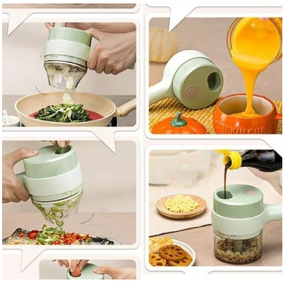 Blender Portable Penggiling Bumbu/Chopper Elektrik putar manual