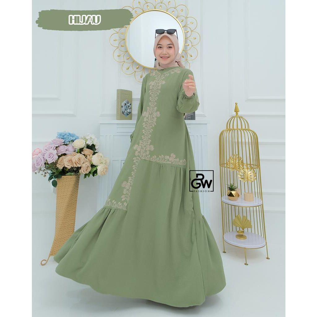 GAMIS RAISA HANUM DRESS CRINCLE RGW ORIGINAL