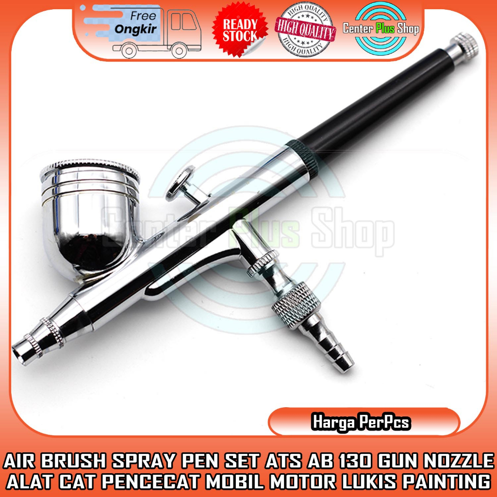 Air Brush Kit Pen Spray Gun Lukis Ats Ab130 Ab 130 Airbrush Penbrush Set Compressor Painting Nail Ar