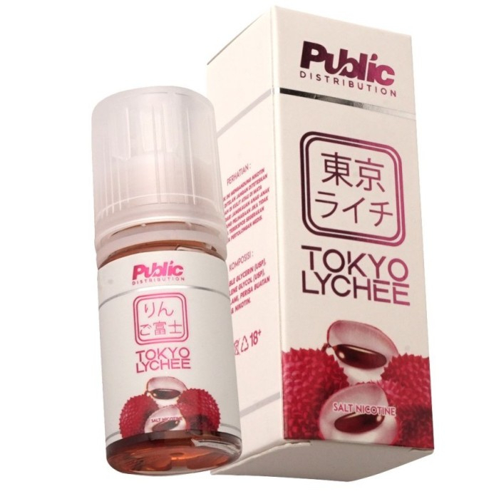 APPLE FUJI &amp; TOKYO LYCHEE 30ML BY PUBLIC DISTRIBUTION AUTHENTIC SALT