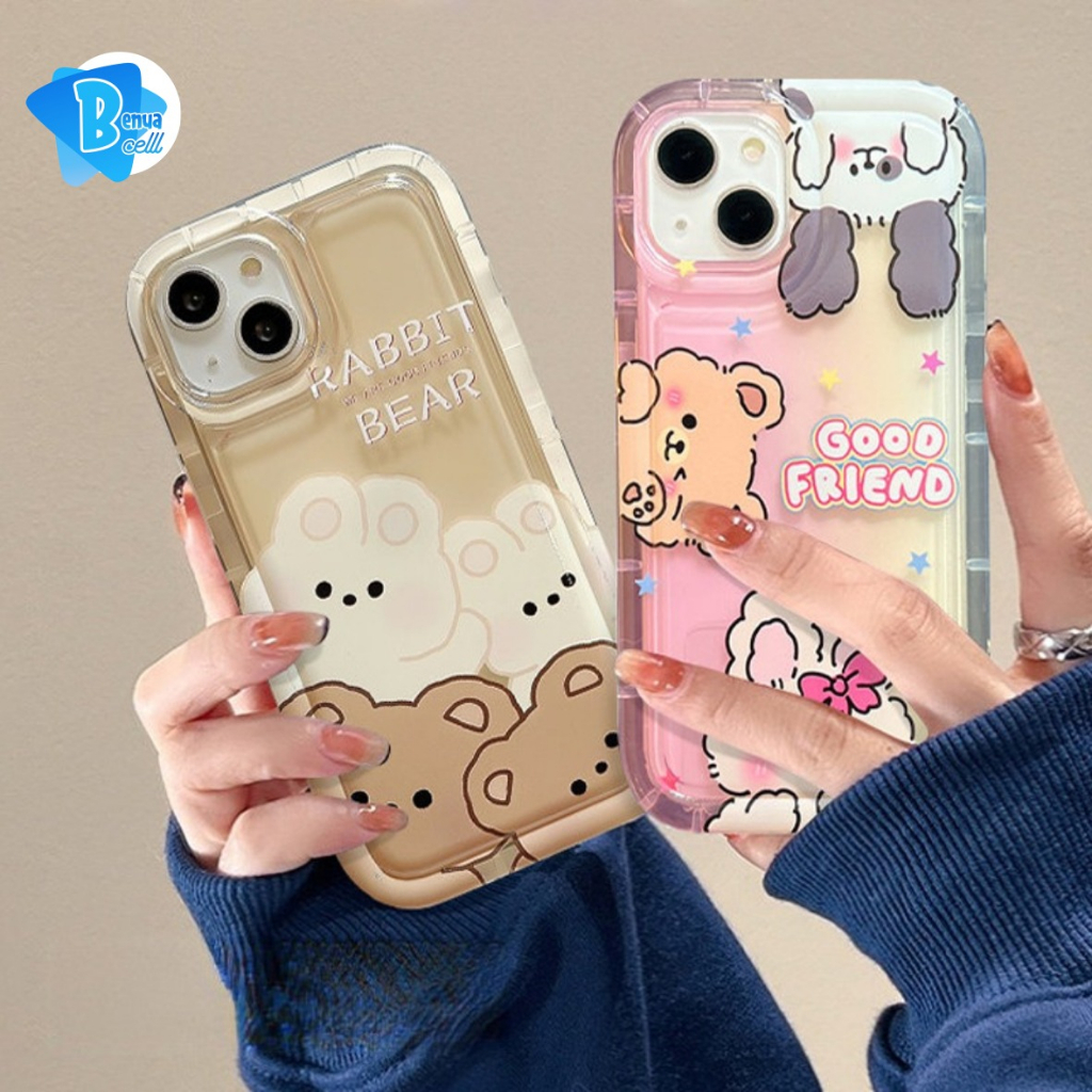 SS825 SOFTCASE SILIKON AIR BAG CUTE CARACTER FOR VIVO Y04 Y04s Y29s Y19S GT Y17S V29 Y27S Y02 Y12 Y1