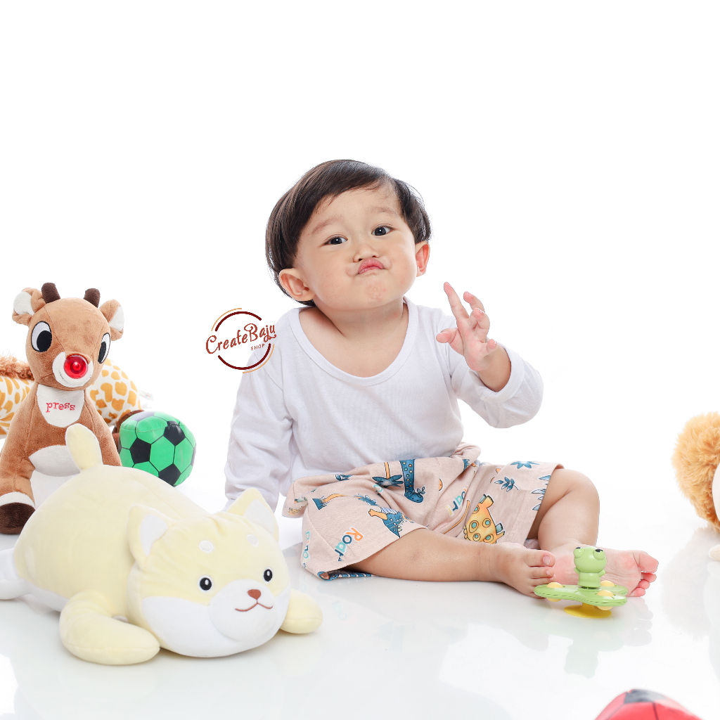 CELANA PENDEK ANAK PRINTING DINO STOMP CELANA SANTAI ANAK LAKI 1-5 TAHUN FASHION