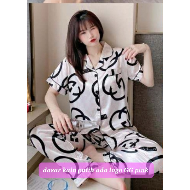 PIYAMA BAJU TIDUR SATIN PP CP IMPORT WANITA MURAH KEKINIAN