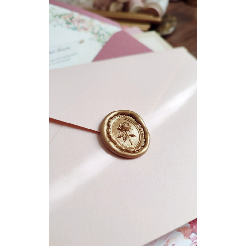 

(KSC) Corin (Antique) - 1 Pcs seal wax coin sticker siap pakai ready stock (Include double tape) / souvenir pernikahan / accesories / calligraphy / journaling / undangan / hampers